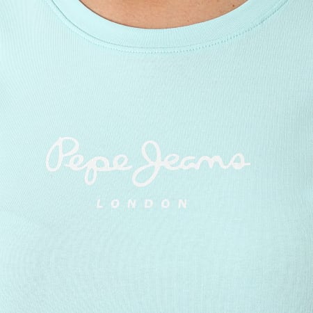 Pepe Jeans - Maglietta donna slim New Virginia Azzurro