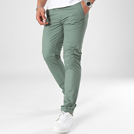 Tiffosi - H37 Pantalón Chino Verde Oscuro