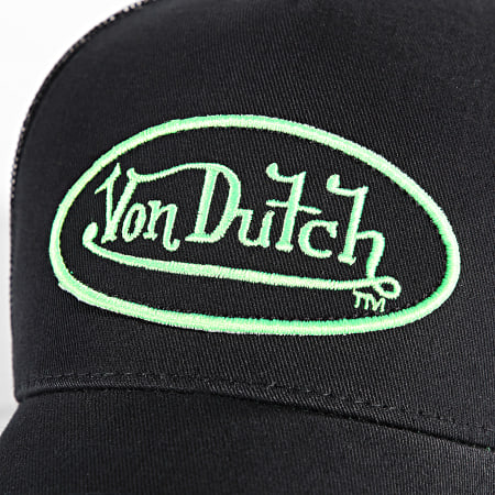 Von Dutch - Cappello Trucker Neo Green Nero