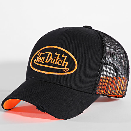 Von Dutch - Cappello Trucker Neo Arancione Fluo Nero