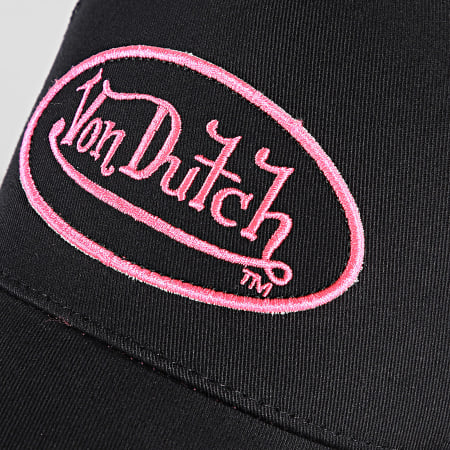 Von Dutch - Casquette Trucker Neo Pink Noir