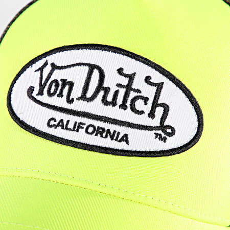 Von Dutch - Cappello Trucker Fresh 20 Giallo Fluorescente Nero