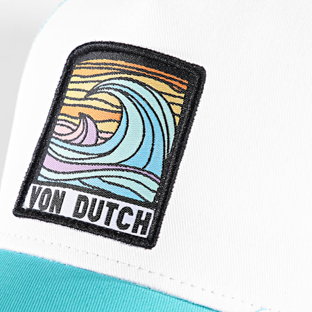Von Dutch - Cappello surfista turchese bianco