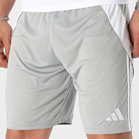 Adidas Sportswear - Short Jogging A Bandes TIRO24 IS1408 Gris Blanc