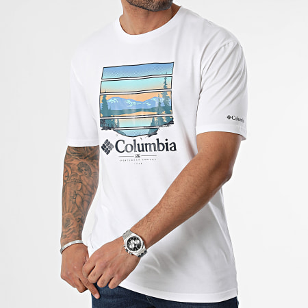 Columbia - Tee Shirt Path Lake 1934814 Blanc