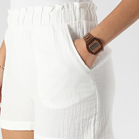 Only - Short Femme Theis Life Blanc