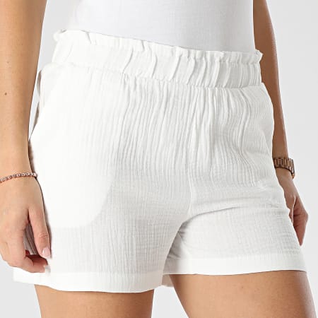 Only - Short Femme Theis Life Blanc
