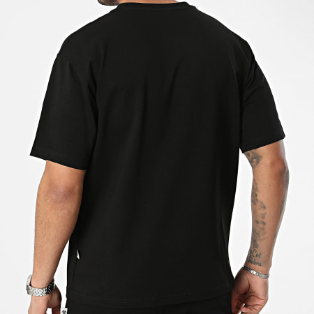 Armita - Conjunto de camiseta negra y pantalón corto de jogging