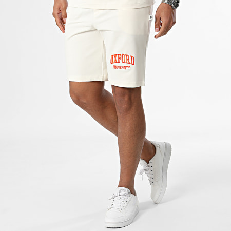 Armita - Conjunto de camiseta y pantalón corto de jogging beige
