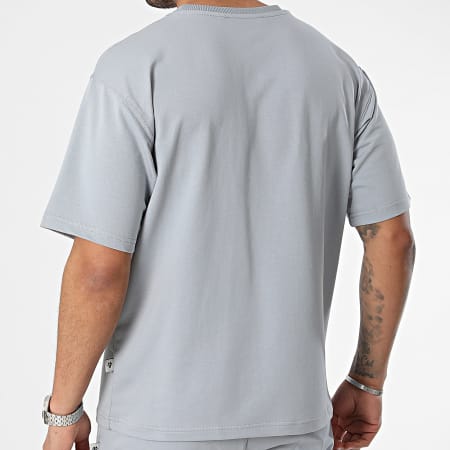 Armita - Conjunto de camiseta gris y pantalón corto de jogging