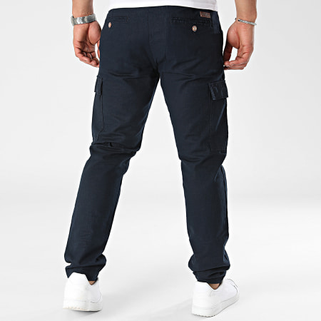 Indicode Jeans - Leonardo 60-069 Pantalones Cargo Azul Marino