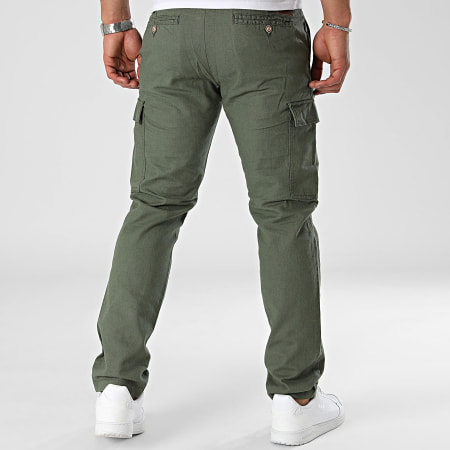 Indicode Jeans - Pantalon Cargo Leonardo 60-069 Vert Kaki