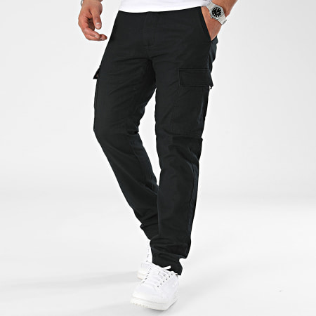 Indicode Jeans - Leonardo 60-069 Pantaloni Cargo Nero