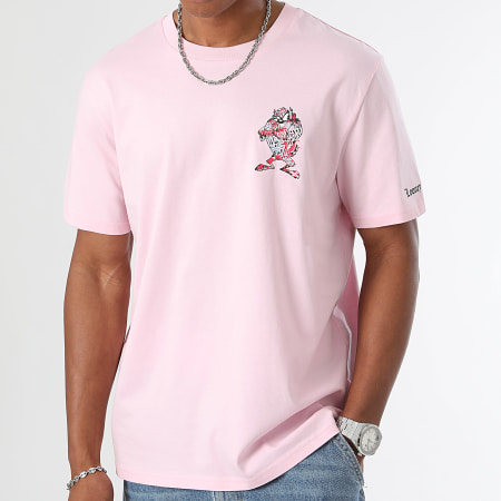 Looney Tunes - Tee Shirt Oversize Taz Rosa Minimal Rose