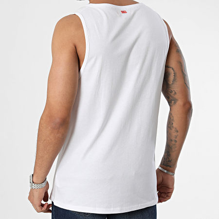 MZ72 - Camiseta de tirantes Usual Pocket Blanca