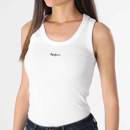 Pepe Jeans - Camiseta de tirantes para mujer PL505854 Blanco
