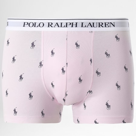 Polo Ralph Lauren - Lot De 3 Boxers Noir Rose Bleu Clair