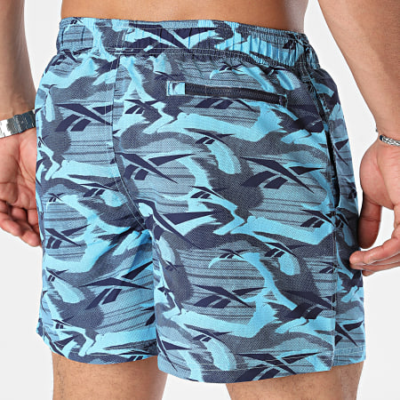 Reebok - L5-71067 Shorts de baño Azul claro Azul marino
