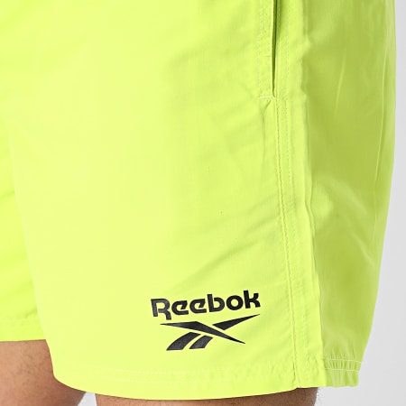 Reebok - L5-71002 Pantaloncini da bagno giallo fluo