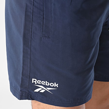 Reebok - L5-71064 Pantaloncini da bagno rosso navy