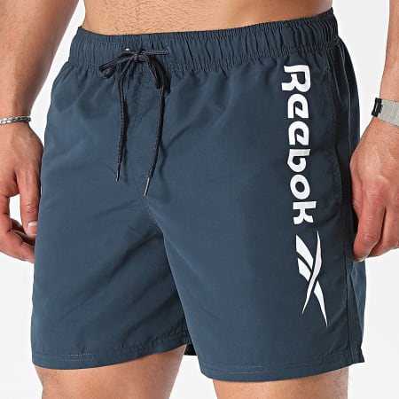 Reebok - L5-71023 Pantaloncini da bagno blu navy