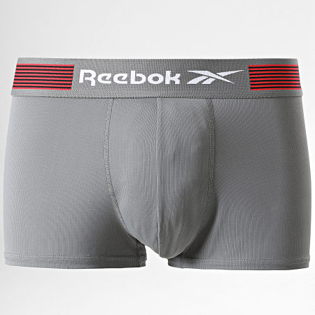 Reebok - Set di 3 boxer 15001 nero grigio bianco