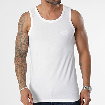 Superdry - Camiseta de tirantes Essential Logo M6010819A Blanco