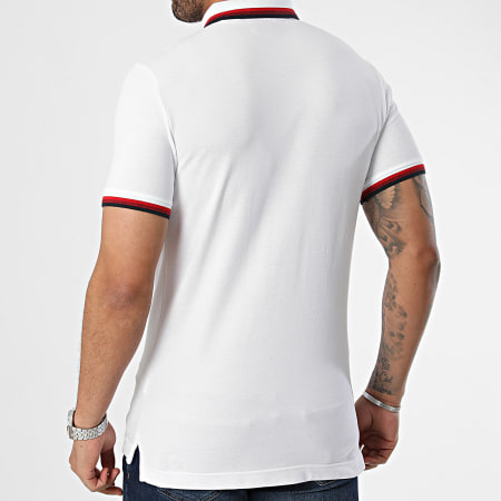 Superdry - Polo Manches Courtes Sportswear Relaxed Tipped M1110387A Blanc
