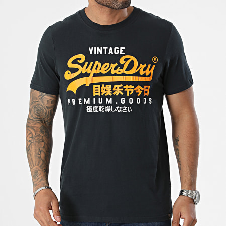 Superdry - Tee Shirt VL Duo M1011977A Bleu Marine