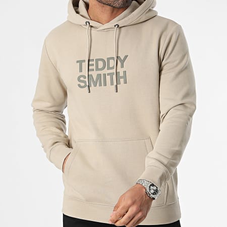 Teddy Smith - Sweat Capuche Siclass 10816368D Beige Foncé
