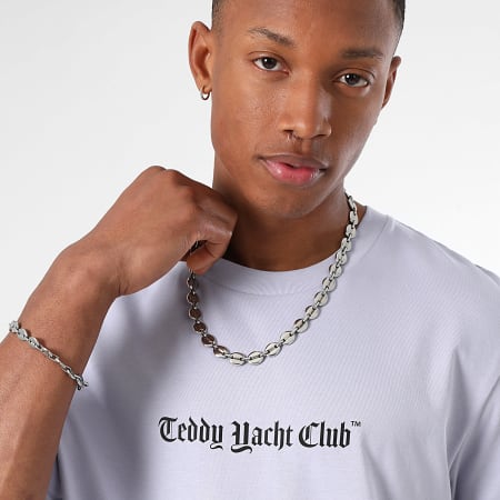 Teddy Yacht Club - Tee Shirt Oversize Street Couture Gradient Lavande