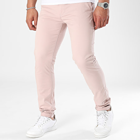Tiffosi - Pantaloni chino 10036813 Rosa chiaro