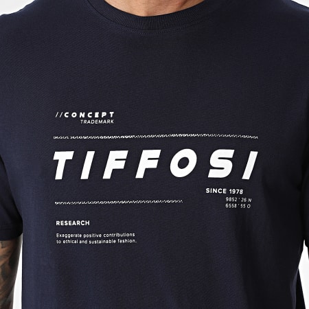 Tiffosi - Tee Shirt Robert 10053831 Bleu Marine