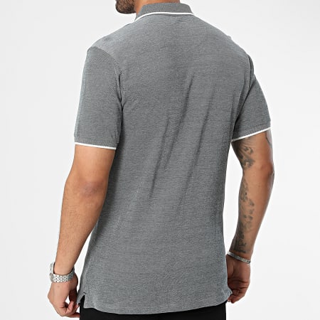 Tiffosi - Polo Manches Courtes Theo 10054107 Gris Anthracite Chiné