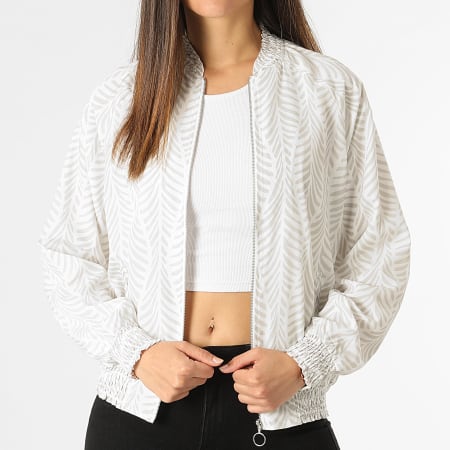 Tiffosi - Leesa Chaqueta con cremallera para mujer Blanco Beige