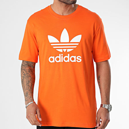 Adidas Originals - Maglietta Trefoil IR8000 arancione