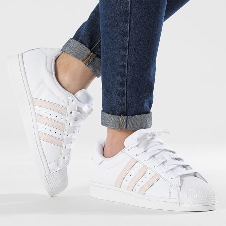Adidas Originals - Baskets Femme Superstar IE3001 Footwear White Putty Mauve