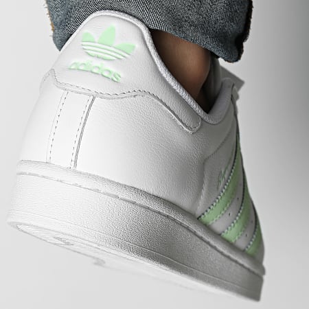 Adidas Originals - Cestini Superstar W IE3005 Calzature Bianco Verde