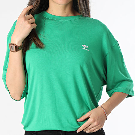 Adidas Originals - Tee Shirt Oversize Femme IR8063 Vert