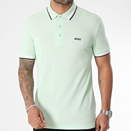 BOSS - Polo Manches Courtes Paddy 50469055 Vert Clair
