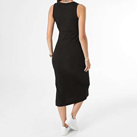 Calvin Klein - Vestido largo de tirantes para mujer 3048 Negro