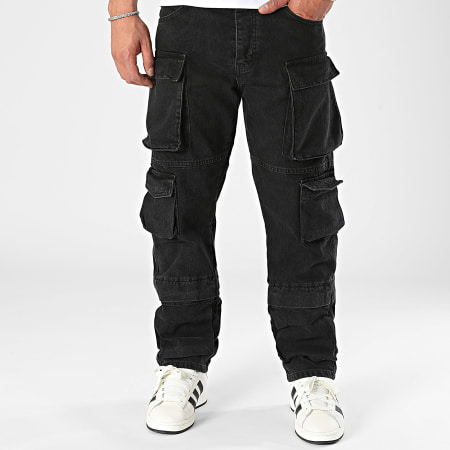 Classic Series - Pantalón cargo vaquero negro