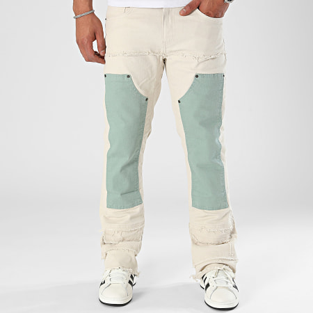 Classic Series - Jean Flare Beige Clair