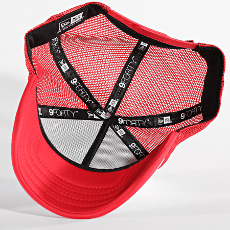 New Era - Cappello ovale da camionista 60435036 Bianco Rosso