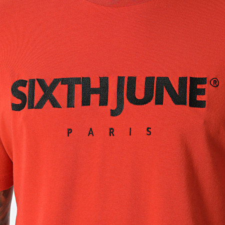 Sixth June - Tee Shirt Rouge Brique