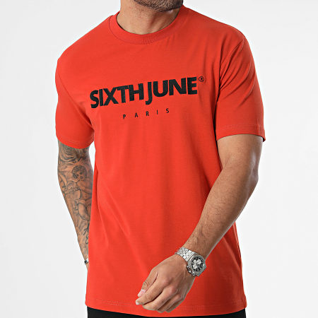 Sixth June - Tee Shirt Rouge Brique