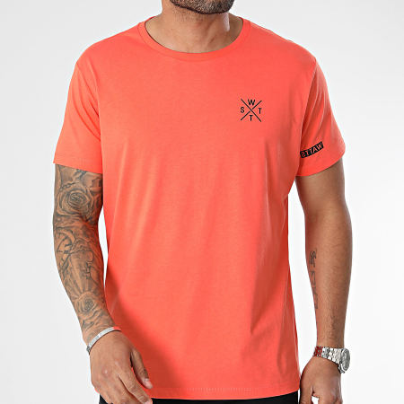Watts - Tee Shirt Oversize 1WATTS01 Orange Foncé