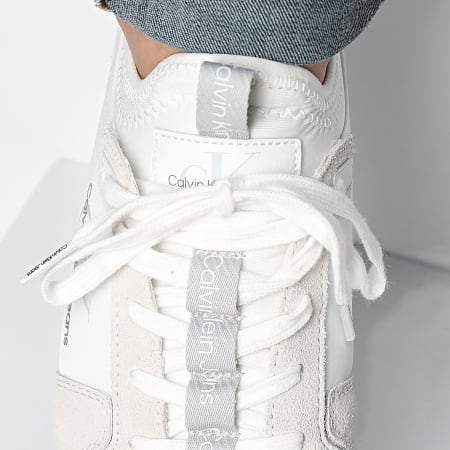 Calvin Klein - Baskets Runner Sock Laceup 0553 Triple Bright White