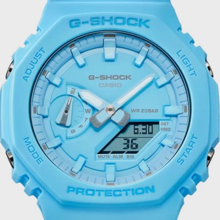 Casio - Montre G-Shock GA-2100 Bleu Clair