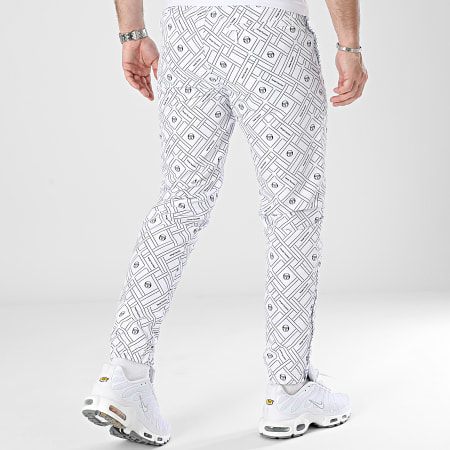 Sergio Tacchini - Labirinto 40470 Pantaloni da jogging bianchi e marini